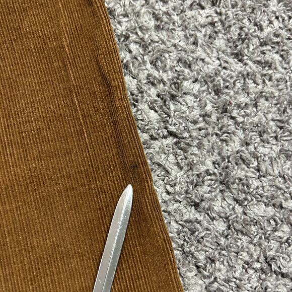 Vintage 60s Corduroy Pants 26x29 Size 9 Sears Western Boho Hippie Juniors Brown - Picture 9 of 14